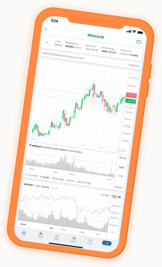 tableau de bord de portefeuille en direct de l'application de trading crypto Exacte Kapitrel